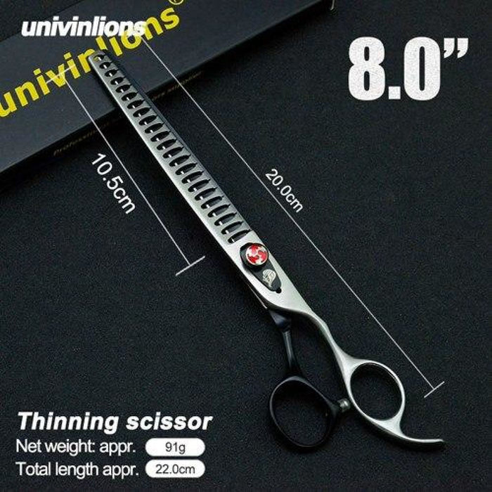 Professional Pet Shark Thinning Grooming Scissors 8 Inches