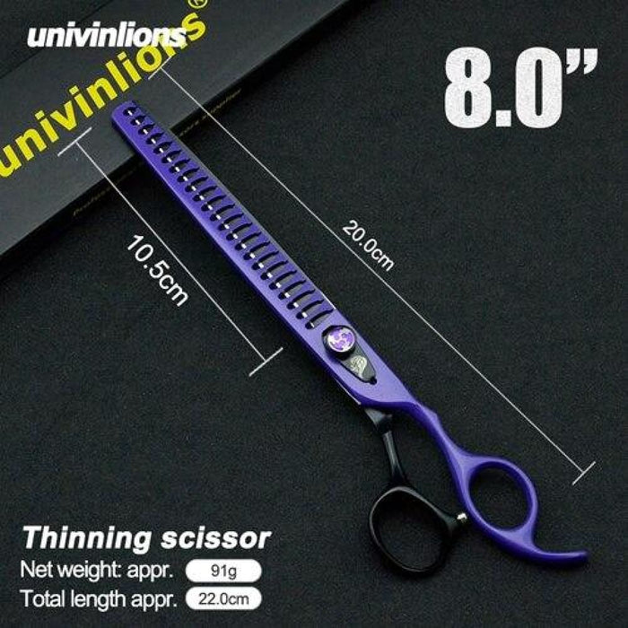 Professional Pet Shark Thinning Grooming Scissors 8 Inches