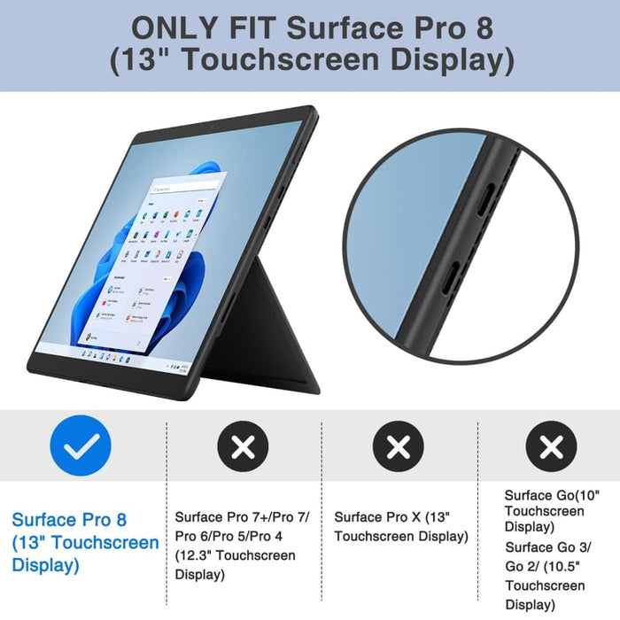 Protective Cover Shell Case For Microsoft Surface Pro 8