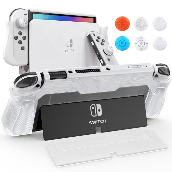 Tpu & Pc Protective Dockable Case for Nintendo Switch Oled
