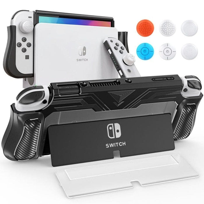 Tpu & Pc Protective Dockable Case for Nintendo Switch Oled