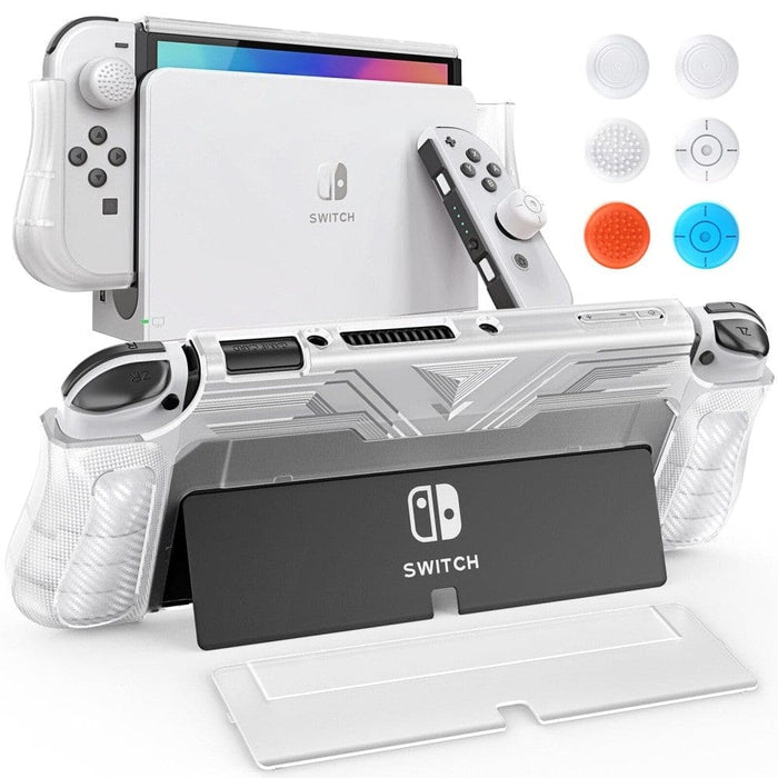 Tpu & Pc Protective Dockable Case for Nintendo Switch Oled
