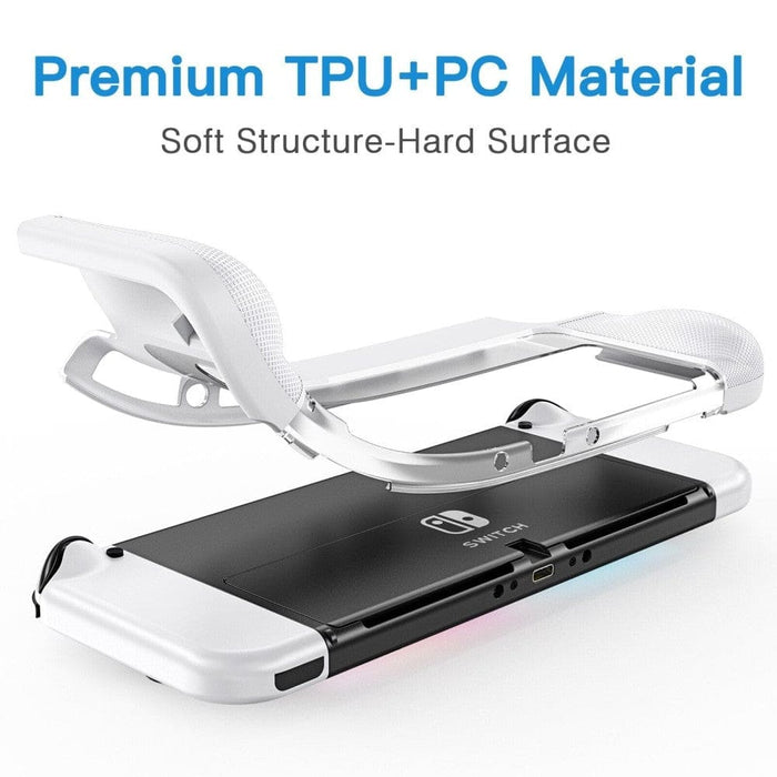 Tpu & Pc Protective Dockable Case for Nintendo Switch Oled