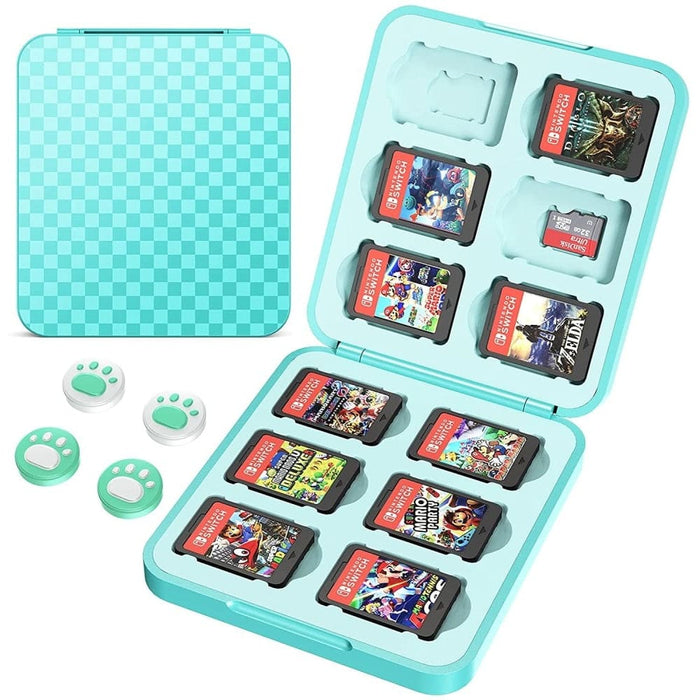 Protective Shell Switch Storage Bag With 4 Joy - con Thumb