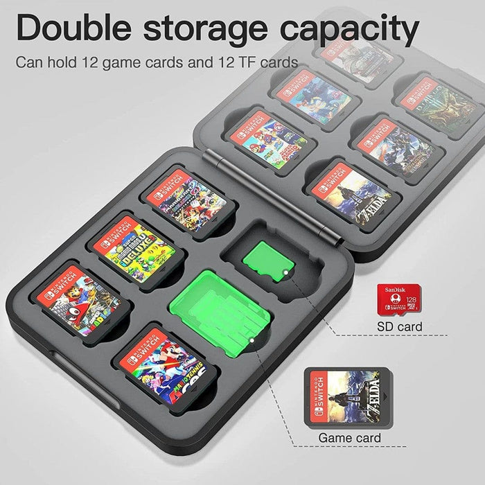 Protective Shell Switch Storage Bag With 4 Joy - con Thumb
