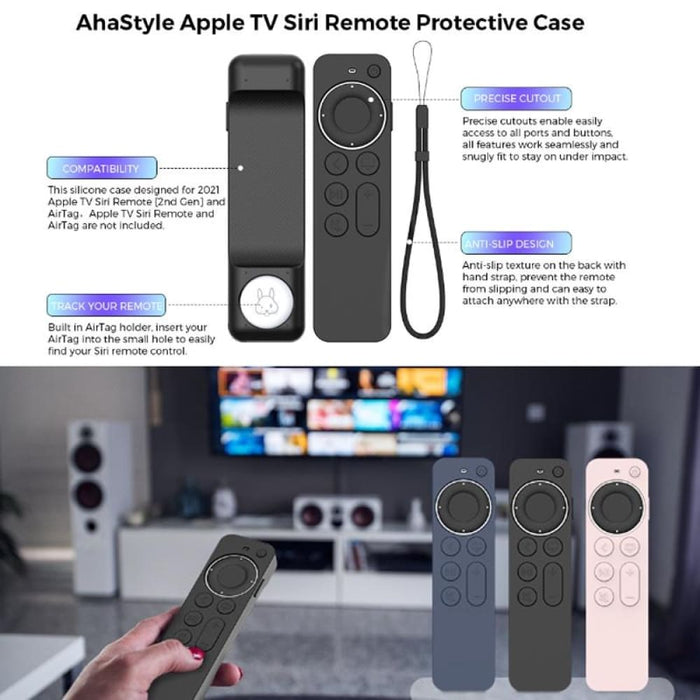 Protective Silicone Case For Apple Tv Siri Remote 2/3
