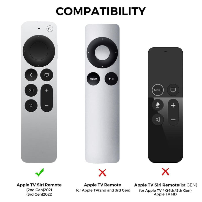 Protective Silicone Case For Apple Tv Siri Remote 2/3