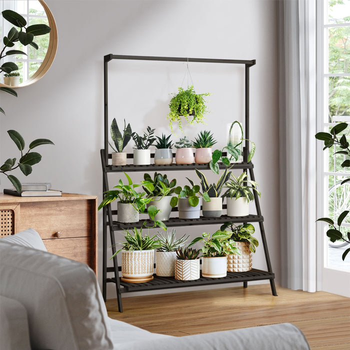 3 Tier Plant Stand Indoor Outdoor Garden Planter Flower Pot Shelf Wooden