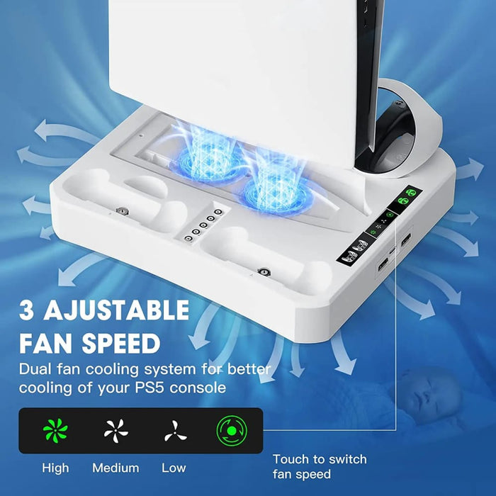 Ps5 Charging Station with Cooling and Storage