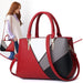 Pu Colorblock Ladies Handbag