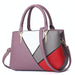 Pu Colorblock Ladies Handbag
