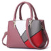 Pu Colorblock Ladies Handbag