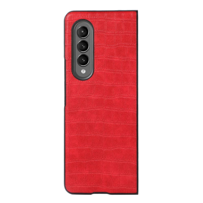 Pu Leather Crocodile Texture Fold 4 Phone Case