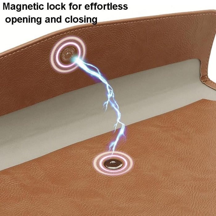 Pu Leather Litchi Pattern Sleeve Case For 13.3 Inch Laptop