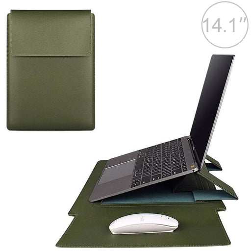 Pu05 Sleeve Leather Case Carrying Bag For 14.1 Laptop