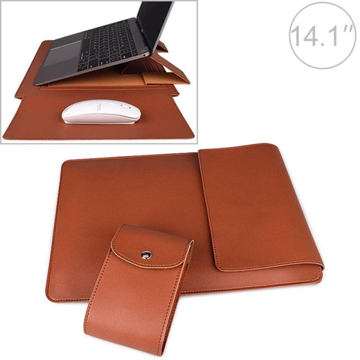 Pu05 Sleeve Leather Case Carrying Bag With Small Storage