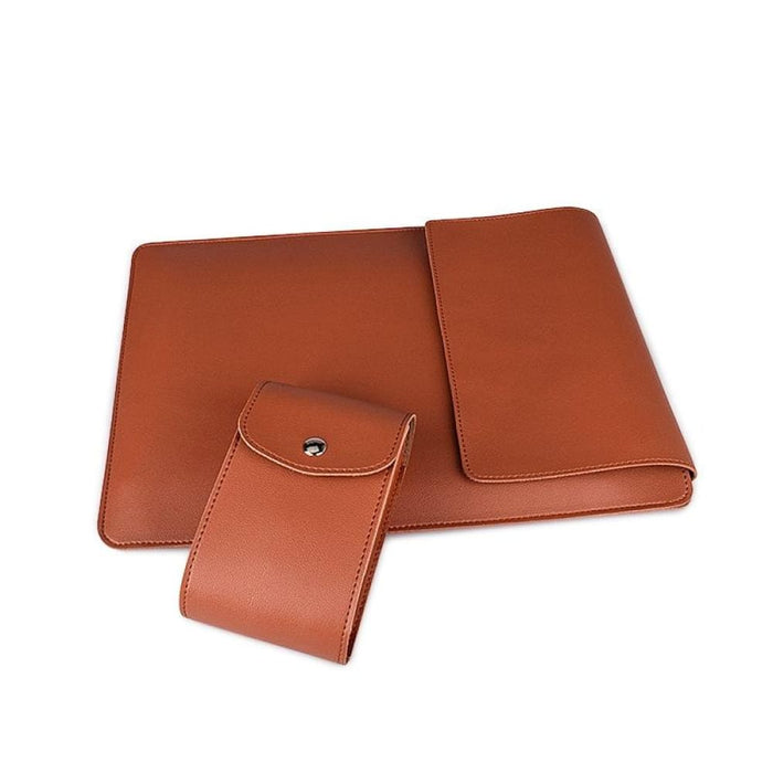 Pu05 Sleeve Leather Case Carrying Bag With Small Storage