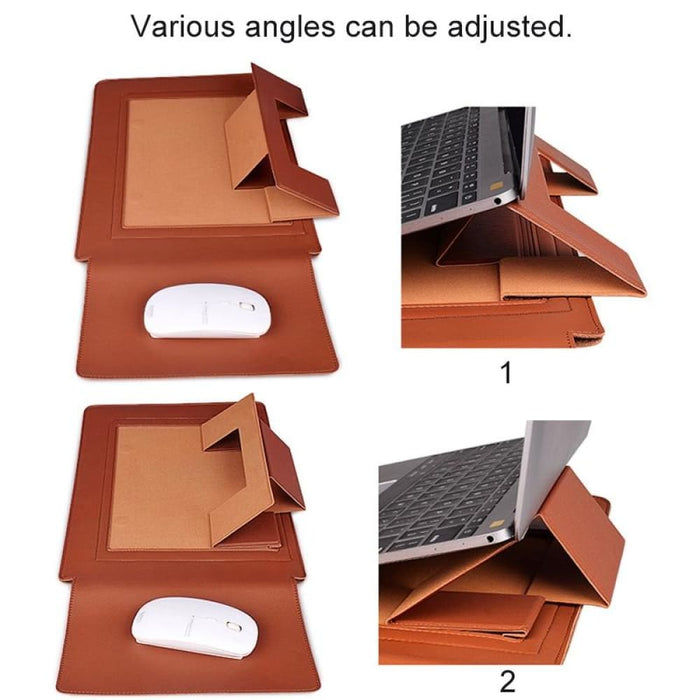 Pu05 Sleeve Leather Case Carrying Bag With Small Storage