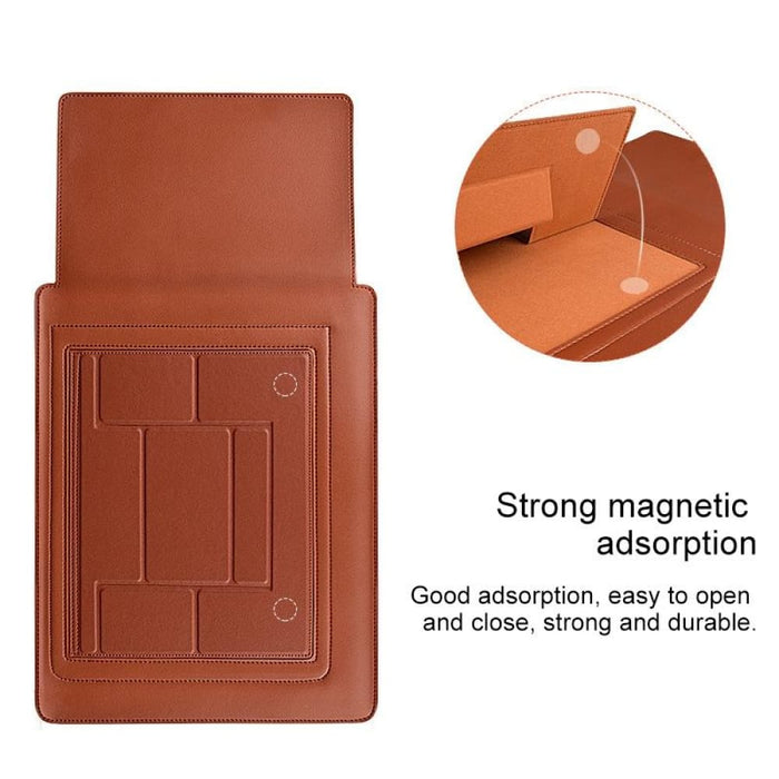 Pu05 Sleeve Leather Case Carrying Bag With Small Storage