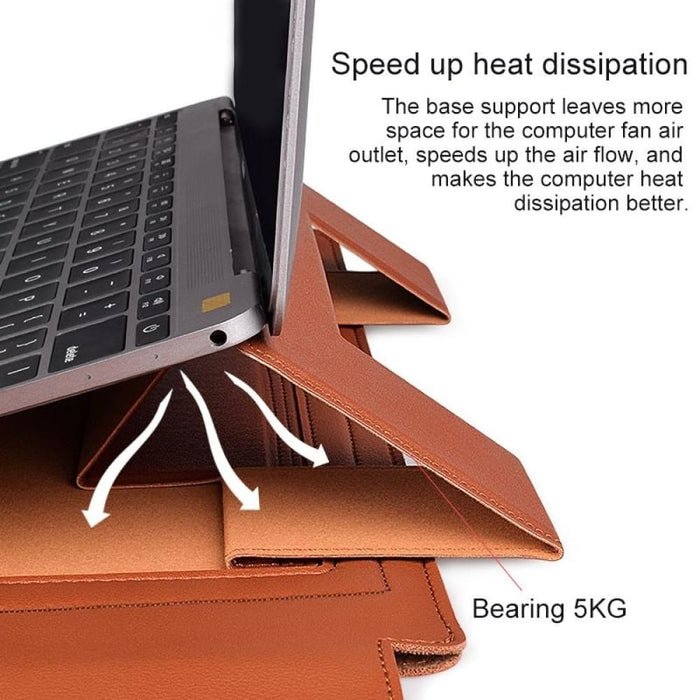 Pu05 Sleeve Leather Case Carrying Bag With Small Storage