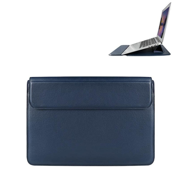 Pu08dz Leather Laptop Liner Bag With Stand Function Size