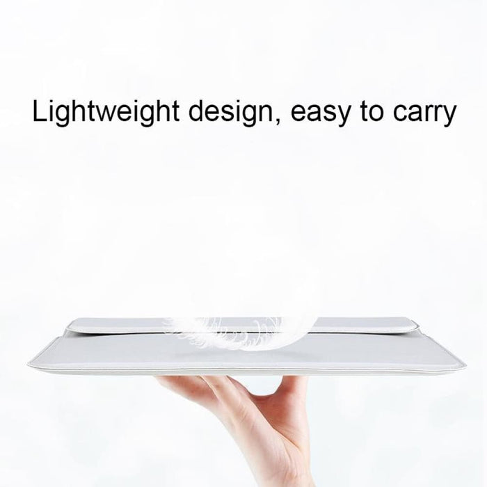 Pu08dz Leather Laptop Liner Bag With Stand Function Size