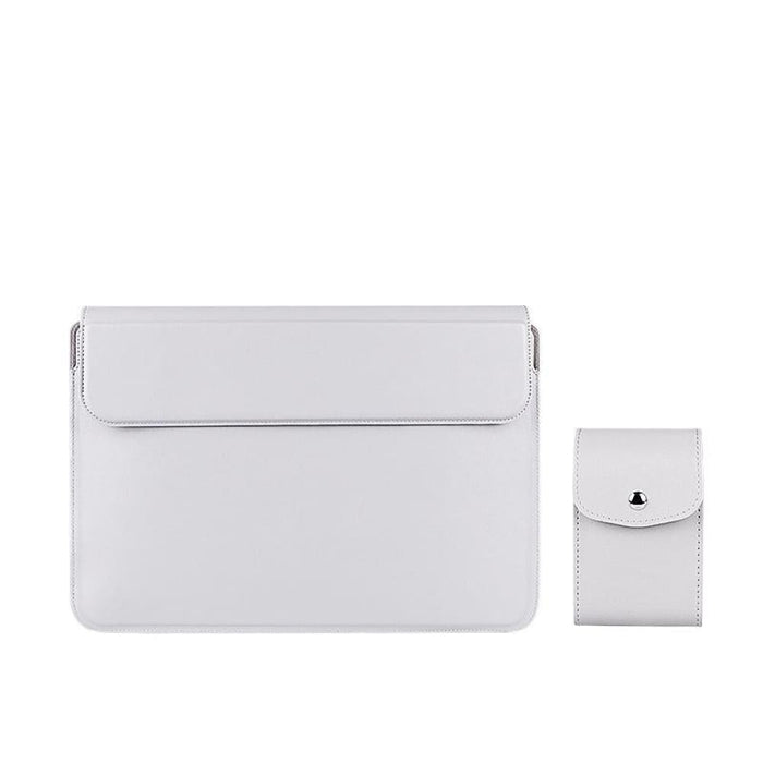 Pu08dz Leather Laptop Liner Bag With Stand Function Size