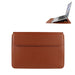 Pu08dz Leather Laptop Liner Bag With Stand Function Size