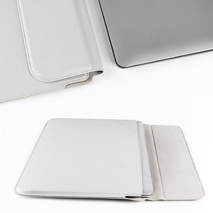 Pu08dz Leather Laptop Liner Bag With Stand Function Size
