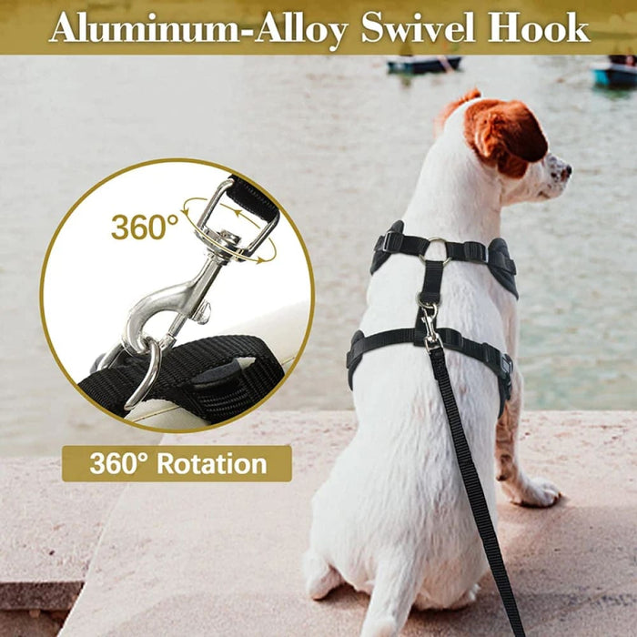 No Pull Tuxedo Dog Harness Set with Leash and Bow Tie Soft