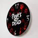 Punk Rock Modern Wall Clock Punk’s not Dead Words