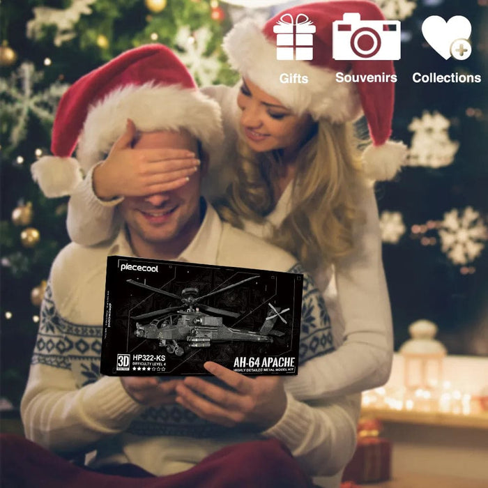 3d Puzzles Ah - 64 Apache Metal Assembly Model Kits