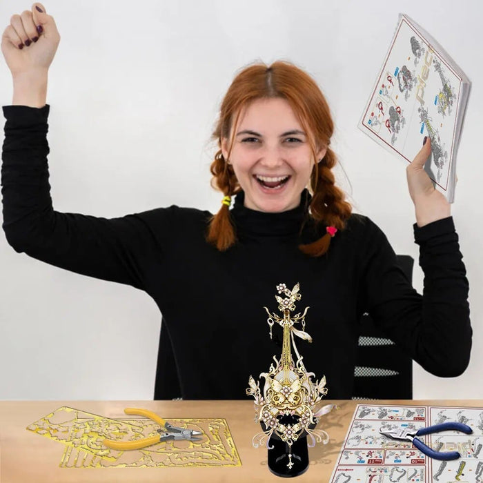 3d Puzzles Instrument Model Building Kit Metal Piano Diy