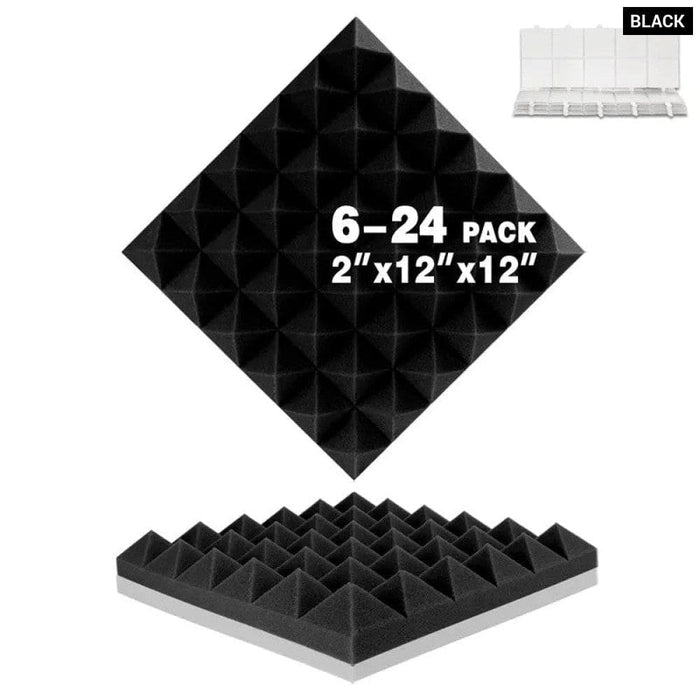 Pyramid Acustic Panel 6 12 24 Pcs Sound Treatment Acoustic