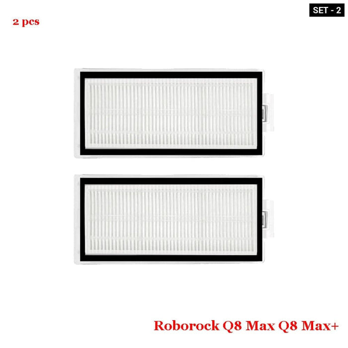 Q8 Max Vacuum Parts Roller Brush Mop Filter Bags Side
