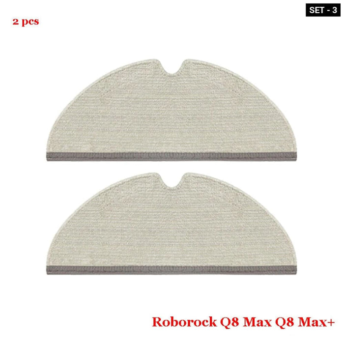 Q8 Max Vacuum Parts Roller Brush Mop Filter Bags Side