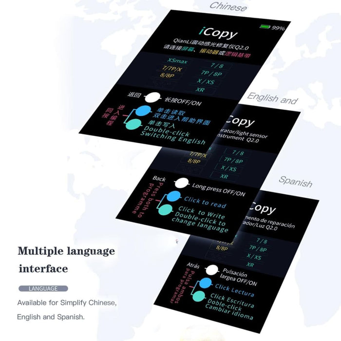 Qianli Icopy Plus 3 In 1 Lcd Screen Original Colour Repair