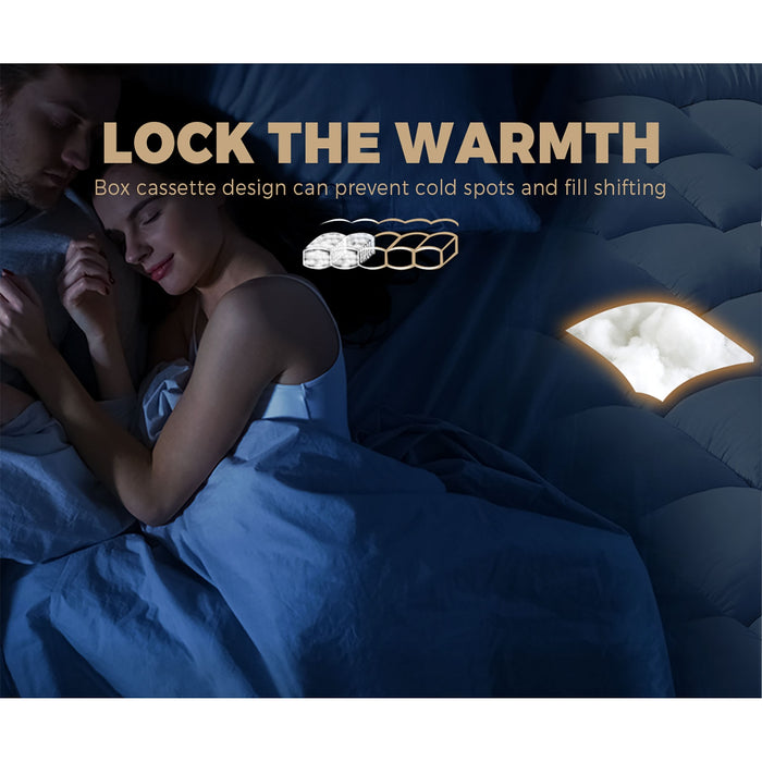 Microfibre Bamboo Quilt 400Gsm Summer Winter Duvet Doona All Season Double