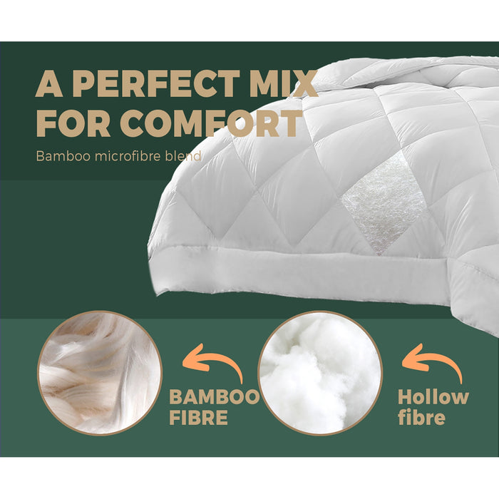 Bamboo Microfibre Quilt 400Gsm King