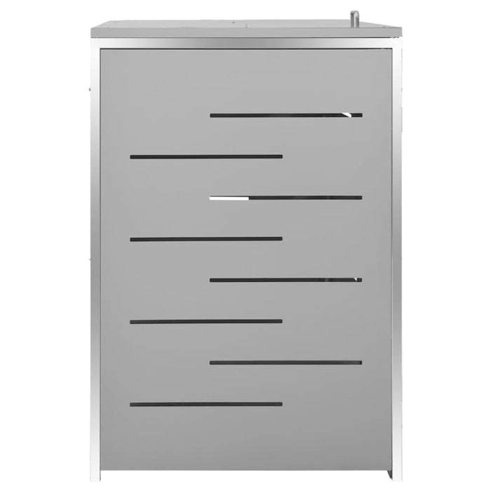 Quadruple Wheelie Bin Shed 276.5x77.5x115.5 Cm Stainless