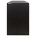 Quadruple Wheelie Bin Shed Black 274x80x117 Cm Poly Rattan