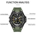 Men Quartz Waterproof 50m Digital Watch Led 8071 Military