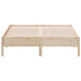 Queen Size Bed Frame 150x200 Cm Solid Wood Pine Naxlka