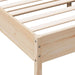 Queen Size Bed Frame 150x200 Cm Solid Wood Pine Naxlka