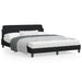 Queen Size Bed Frame with Headboard Black 152x203 Cm Fabric