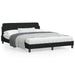 Queen Size Bed Frame with Headboard Black 152x203 Cm Fabric