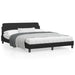 Queen Size Bed Frame with Headboard Black 152x203 Cm Faux
