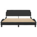 Queen Size Bed Frame With Headboard Black 152x203 Cm Faux