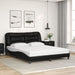 Queen Size Bed Frame With Headboard Black 152x203 Cm Faux