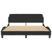 Queen Size Bed Frame With Headboard Black 152x203 Cm Velvet